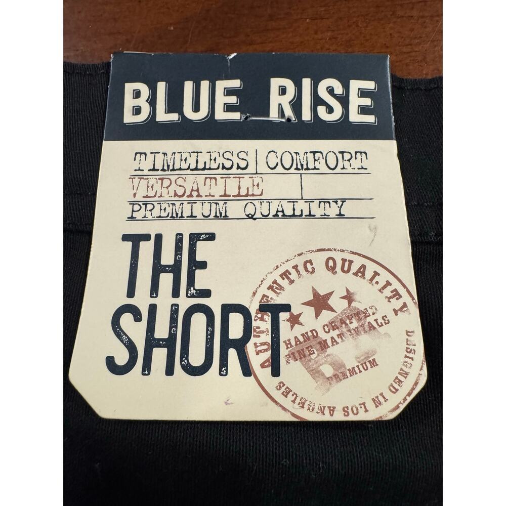 Blue Rise Men’s Black Cargo Shorts Size 30 NWT Stretch Casual Utility - Picture 7 of 8